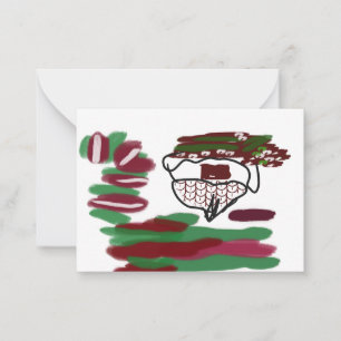Christmas and joy smile  card