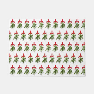 "CHRISTMAS AND MISTLETOE" DOORMAT