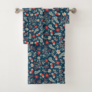 Christmas and New Year Bath Towel Set