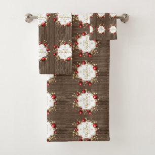 Christmas and New Year Bath Towel Set