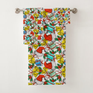 Christmas and New Year Bath Towel Set