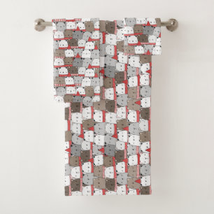 Christmas and New Year Bath Towel Set