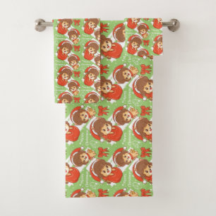 Christmas and New Year Bath Towel Set