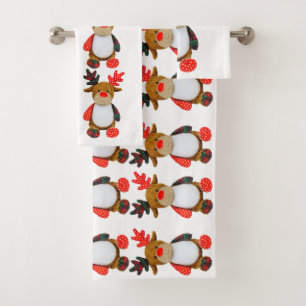 Christmas and New Year Bath Towel Set