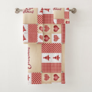 Christmas and New Year Bath Towel Set