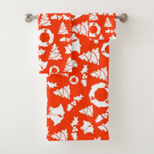 Christmas and New Year Bath Towel Set