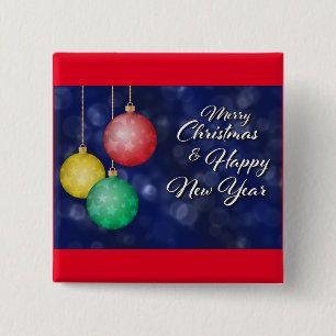Christmas And New Year Button