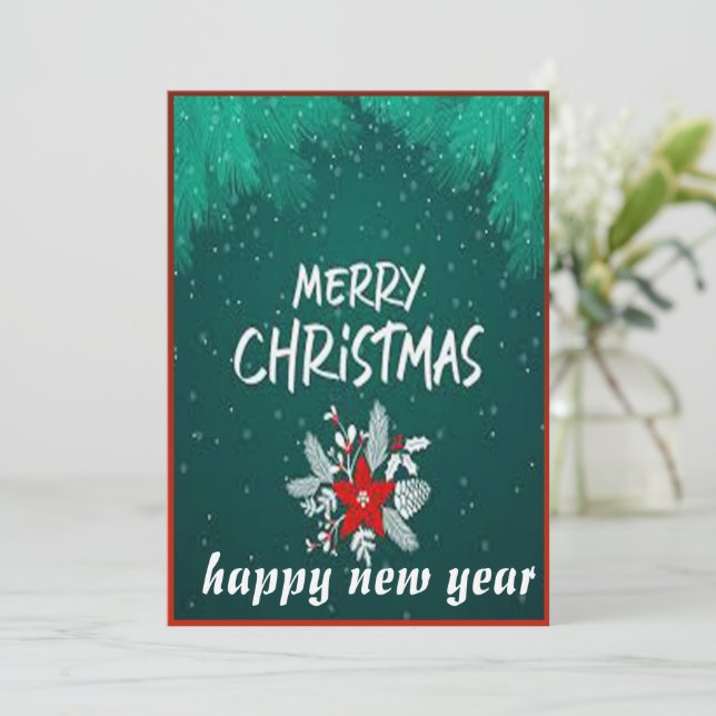 christmas and new year card (Standing Front)