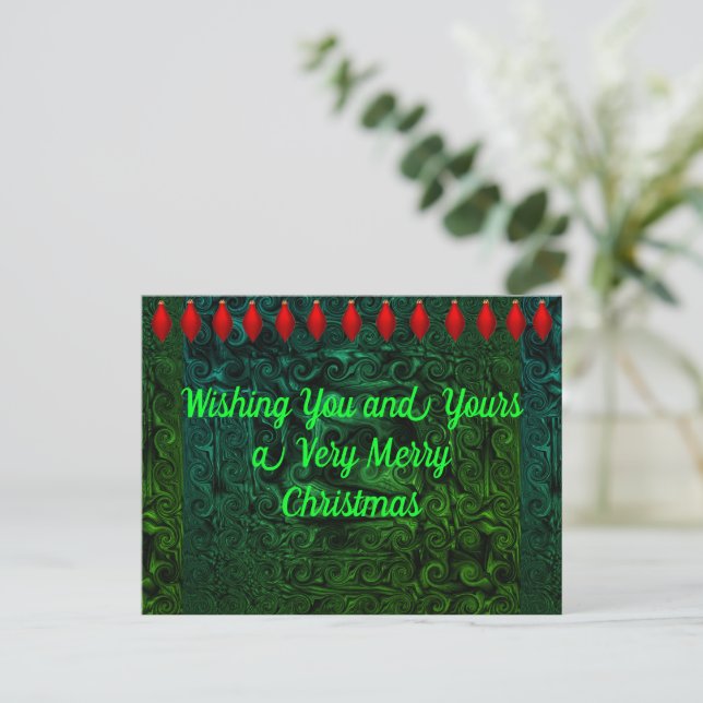 Christmas and New Year Card (Standing Front)