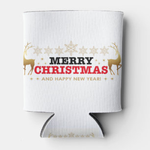 Christmas And New Year Design Can Cooler