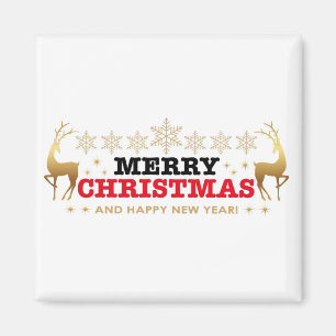 Christmas And New Year Design Magnet
