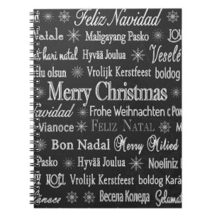 Christmas And New Year Design Notebook