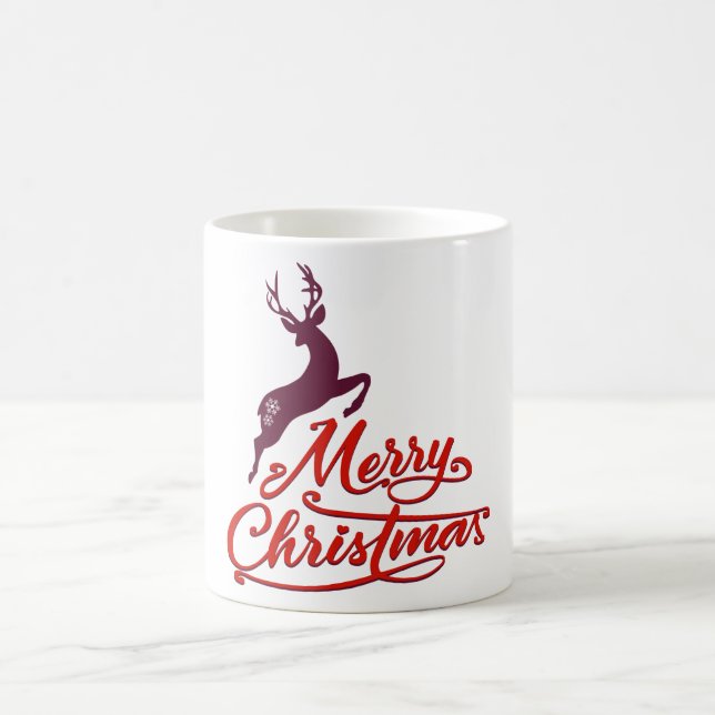 Christmas And New Year Graphic Design, Wild Animal Coffee Mug (Center)