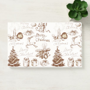 Christmas and New Year Post-it Notes