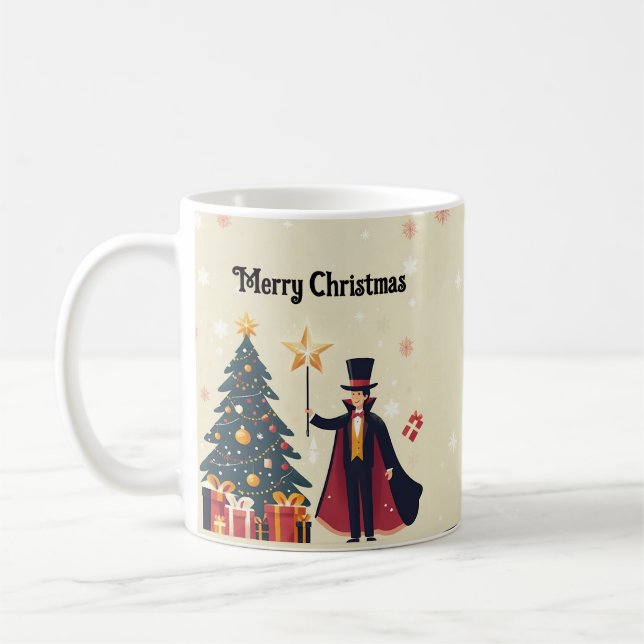 Christmas and The Magician Coffee Mug (Left)