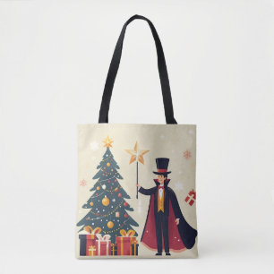 Christmas and The Magician Tote Bag