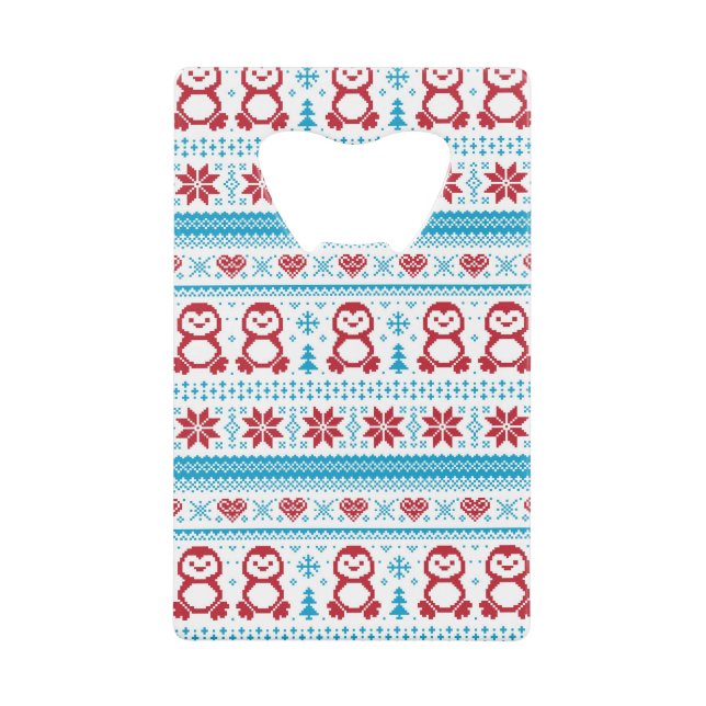 Christmas and Winter knitted pattern (Front)