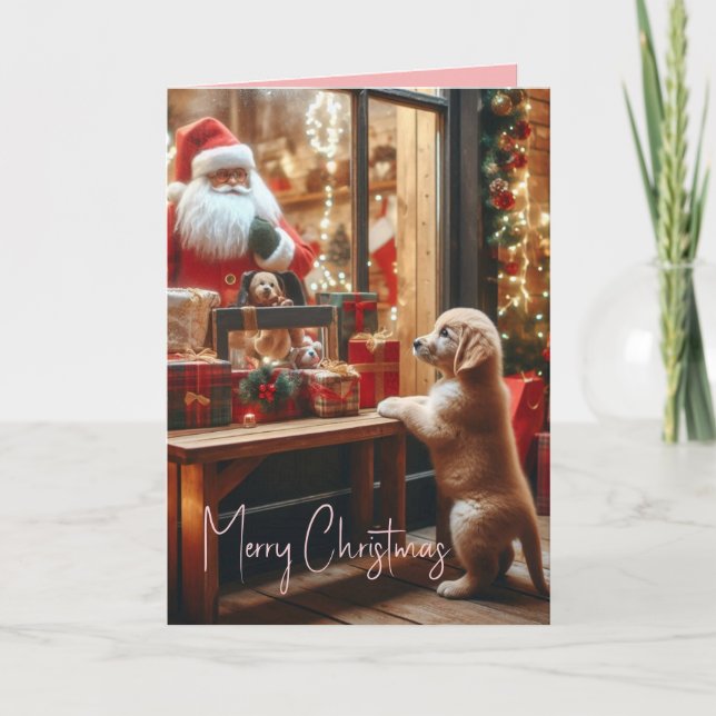 Christmas and Wishes Holiday Card (Front)