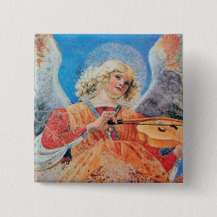 CHRISTMAS ANGEL 15 CM SQUARE BADGE