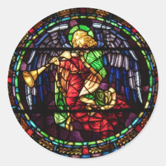 Christmas Angel 1 Classic Round Sticker