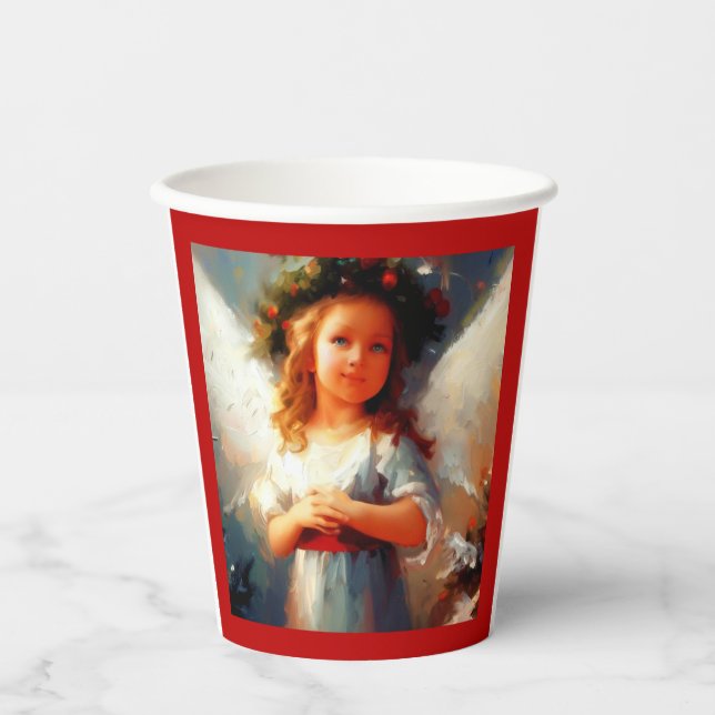Christmas Angel 1 Paper Cups (Front)