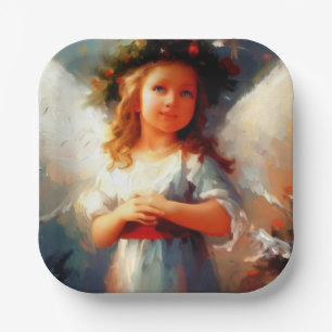 Christmas Angel 1 Paper Plate