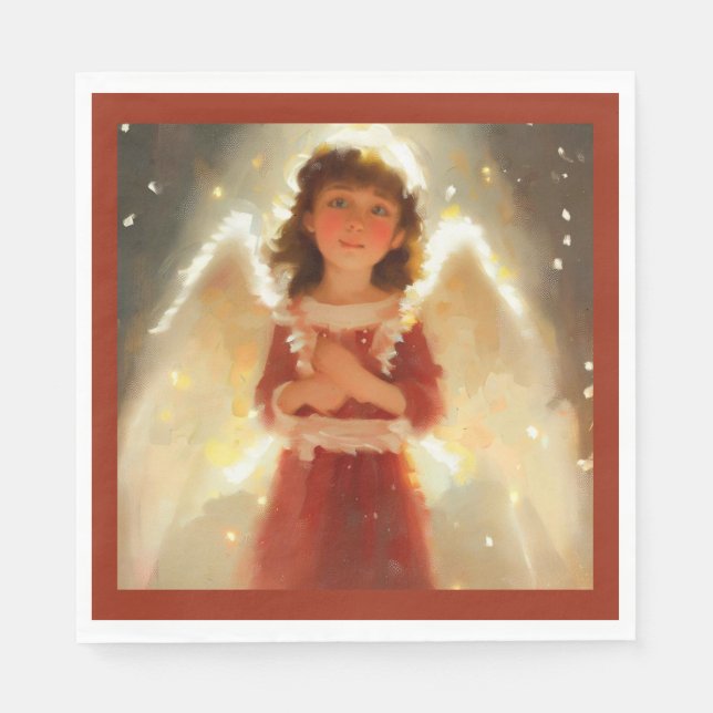 Christmas Angel 4 Napkin (Front)