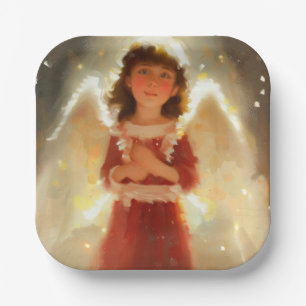 Christmas Angel 4 Paper Plate