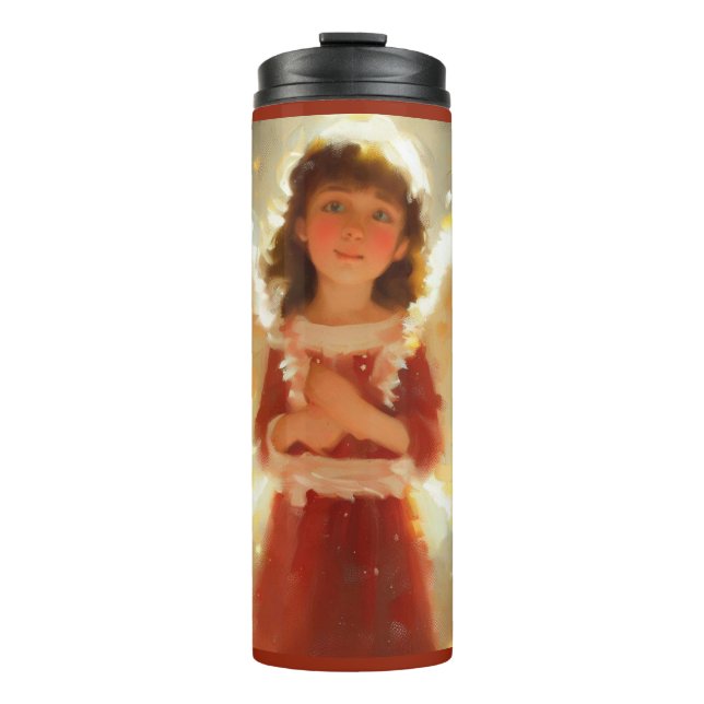 Christmas Angel 4 Thermal Tumbler (Front)
