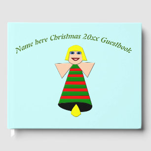 Christmas Angel Bell Custom Guestbook