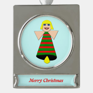 Christmas Angel Bell Customisable Ornament