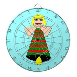 Christmas Angel Bell Dart Board