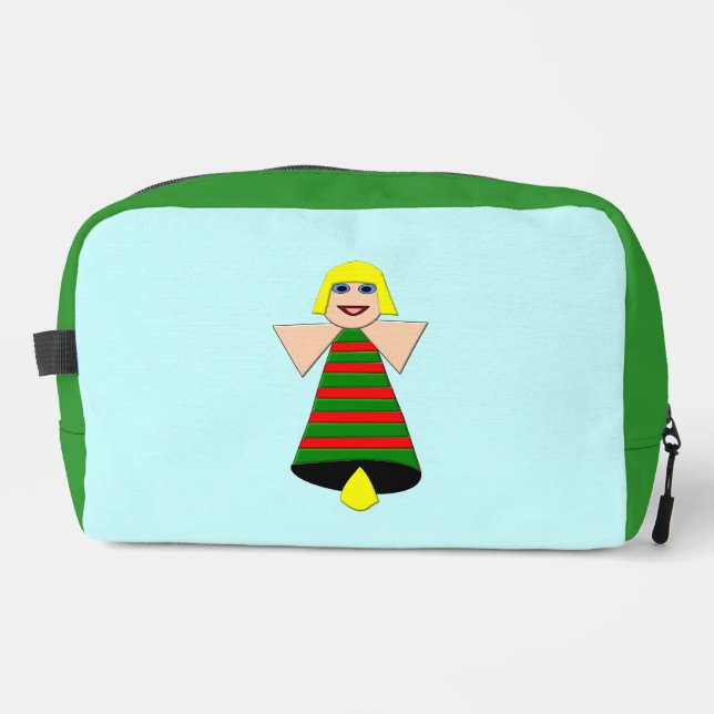 Christmas Angel Bell Dopp Kit (Front)