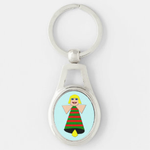 Christmas Angel Bell Keychain