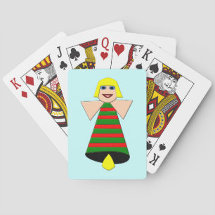 Christmas Angel Bell Playing cards
