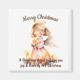 Christmas Angel Blessing Magnet