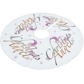 Christmas Angel Brushed Polyester Tree Skirt
