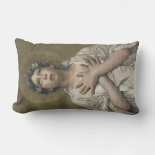 Christmas Angel (by Erulo Eroli) Lumbar Cushion
