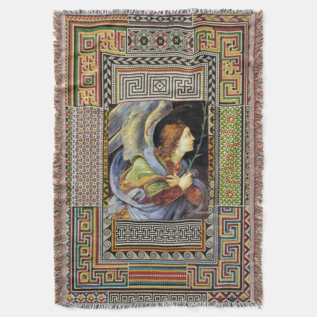 CHRISTMAS ANGEL by FILIPPINO LIPPI  Throw Blanket (Front Vertical)
