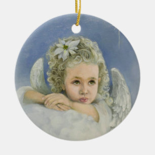 Christmas Angel Ceramic Ornament