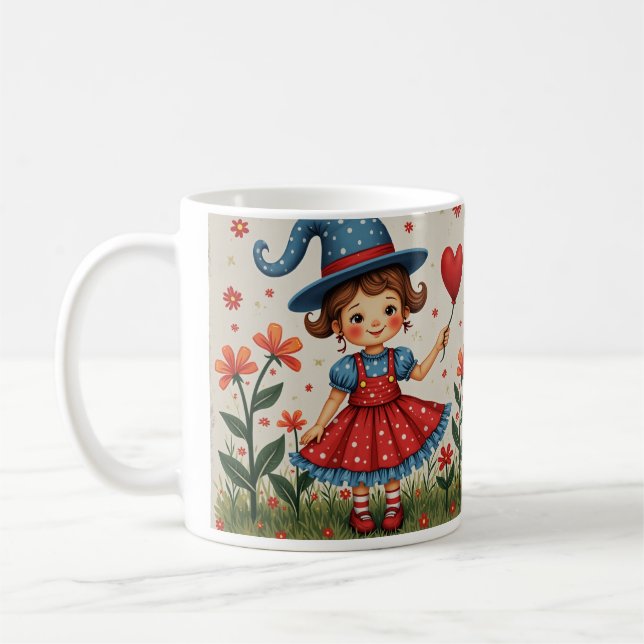 christmas angel child coffee mug (Left)