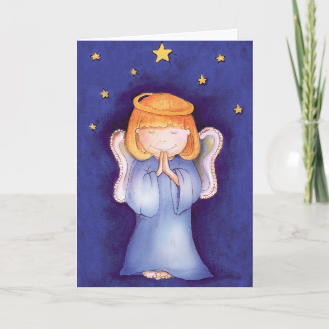 Christmas Angel fine art card (Front)