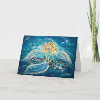 Christmas Angel Folded Greeting Card