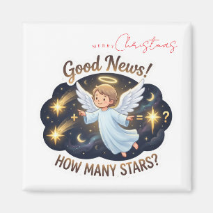 Christmas Angel Good News Math & Counting Game  Magnet