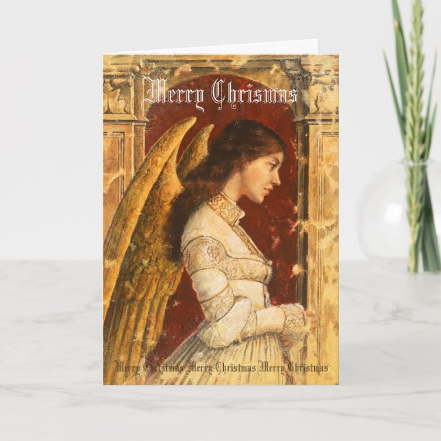 Christmas Angel Greetings Card (Front)