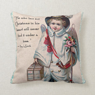 Christmas Angel Heart Cushion