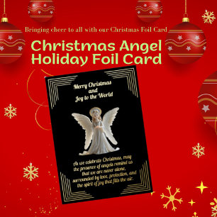 Christmas Angel Holiday Foil Card
