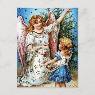 Christmas Angel Holiday Postcard