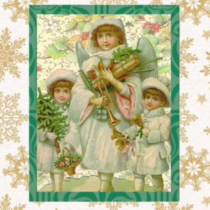 Christmas Angel Holiday Postcard