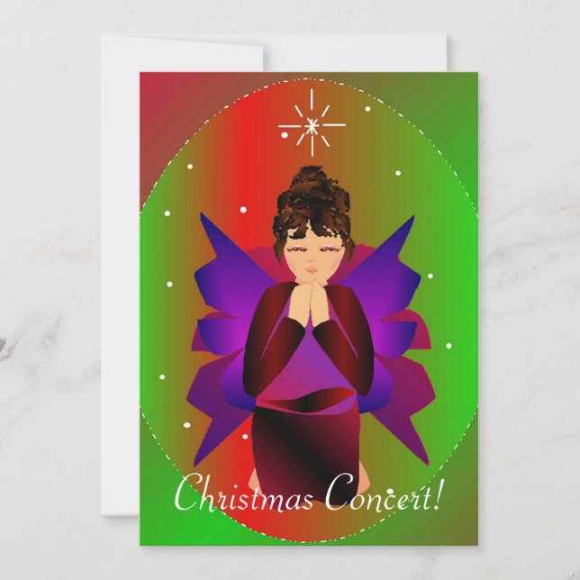 Christmas Angel I Invitation (Front)